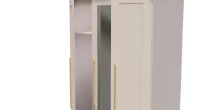 Helmsley Tall Triple Mirror Wardrobe in Kashmir Matt (Ready Assembled)