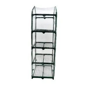 Oypla Growhouse 4-Tier Garden Greenhouse Ideal For Propagating Seeds And Bringing-on Plants - 130x50x45cm