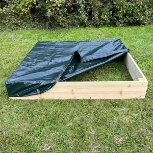 Cover for Wooden Raised Vegetable Bed in Green (125cm x 15cm)