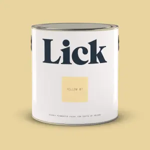 Lick Yellow 07 Eggshell Emulsion paint, 2.5L