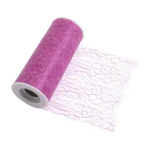 MESH TULLE 10MX15CM - Trim: Mesh Tulle: 10m x 15cm: Fuchsia - Occasions -- Bulk