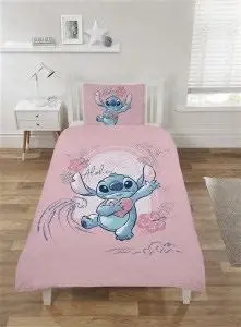 Disney Lilo & Stitch Pink Kids Bedding Set - Single