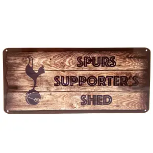 Tottenham Hotspur FC Supporters Shed Plaque Brown (One Size)