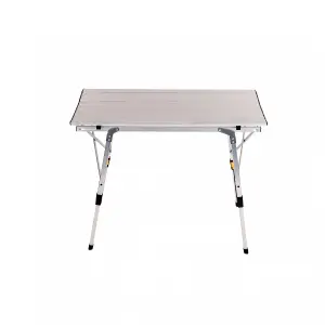 Oypla 3ft Adjustable Portable Folding Outdoor Aluminium Camping Kitchen Work Top Table