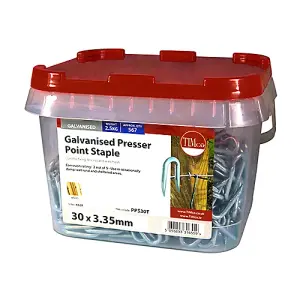 TIMCO Presser Point Staples Galvanised - 30 x 3.35