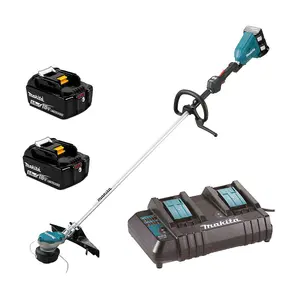 Makita DUR368LCT2-KIT Twin LXT 18v 36v Li-Ion Brushless Brush Cutter 2 x 5.0ah