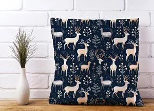 Reindeer, Whimsical, Illustration Pattern Cushions 60cm x 60cm