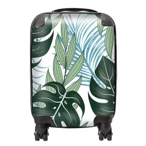 Tropical Pattern With Bright Plants And Flowers Suitcase - Small