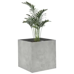 Berkfield Planter Box Concrete Grey 40x40x40 cm Engineered Wood