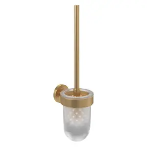 Villeroy & Boch Elements Tender Toilet Brush Set Brushed Gold