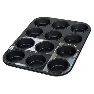 Pendeford 12 Cup Muffin Pan Black (One Size)