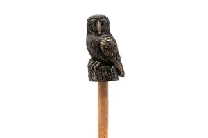 Set of 5 Animals & Insects Cane or Stake Toppers Barn Owl, Harvest Mouse, Dragonfly, Hare, Wren