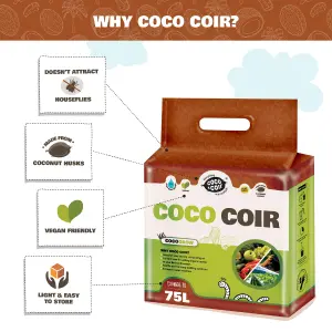 Coco&Coir Coco Grow - 75L/5KG - Peat Freee Compost