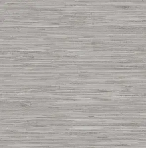 NuWallpaper NUS4994 Grassweave Peel & Stick Wallpaper, Grey