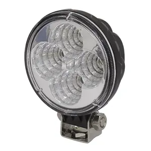 Sealey 12W LED Round Work Light/Mounting Bracket Set Waterproof IP68 LED1R