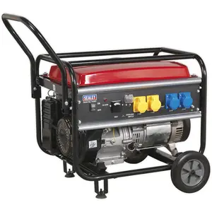 5500W Petrol Generator - 4-Stroke 13hp Engine - 25L Fuel Tank- 11 Hour Run Time