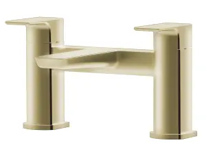 Keenware KBT-592 Midas Mayfair Contemporary Bath Mixer Tap: Brushed Brass