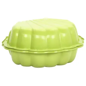 Berkfield Sandpits 2 pcs Green 77x87x21cm Plastic