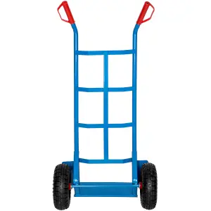 Sack Barrow - heavy-duty, 200 kg load capacity, steel frame - blue