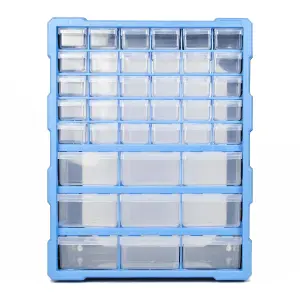 TekBox DIY Storage Organiser Unit with 39 Drawers