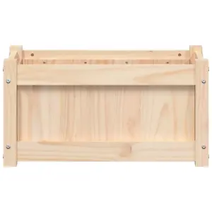 Berkfield Garden Planter 60x31x31 cm Solid Wood Pine