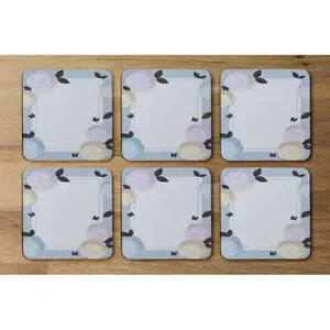 Square 6 Piece Coaster Set (Set of 6)