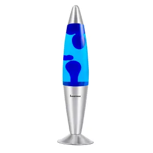 Innoteck 16" Soothing Motion Lava Lamp -  Blue Lava, Blue Liquid.