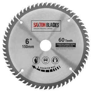 Saxton TCT15060T TCT Circular Blade 150mm x 60T