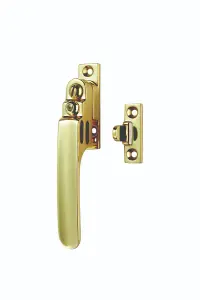 Carlisle Brass Polished Brass Locking Casement Fastener with Night Vent (V1007LCK)