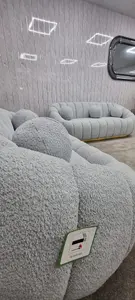 Cloud Boucle Sofa Grey 3 & 2 SEATER