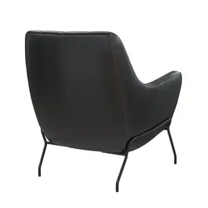 Brayden Accent Chair Black Faux Leather