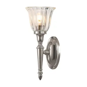 IP44 Wall Light Tulip Shape Glass LED Included Polished Nickel LED G9 3.5W