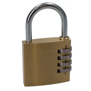 50mm Brass Combination Padlock / Lock / Security Shed Garage Door