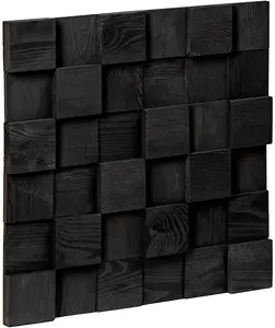 Pino Carbon - Natural Wood Panelling, Real Wood Wall Décor Panel