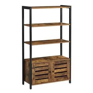 Alexys Bookcase Rustic Brown