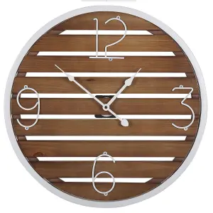 Wall Clock ARRIAGA Wood Dark Wood