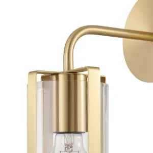 GoodHome Saiphi Contemporary Gold effect Wall light