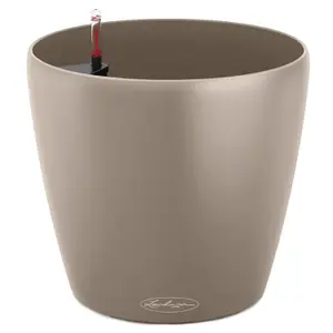 LECHUZA CLASSICO Color (Dia) 60cm Sand Brown Plastic Self-watering Large Round Planter D60 H55.5 cm