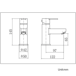 BATHWEST Monobloc Basin Mixer Tap  Single Lever Bathroom Sink Taps