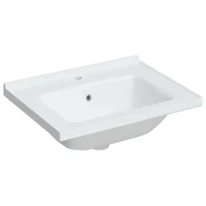 Bathroom Sink White 61x48x19.5 cm Rectangular Ceramic