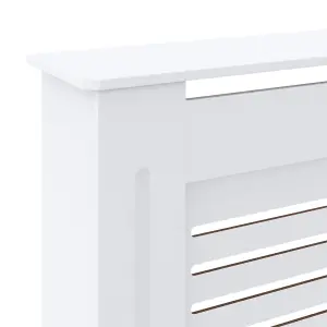 Berkfield MDF Radiator Cover White 205 cm