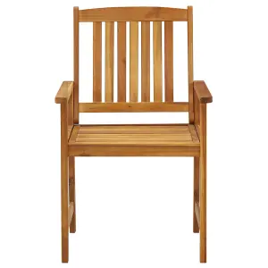 Berkfield Garden Chairs 4 pcs Solid Acacia Wood