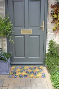 RHS Spring Flowers Door Mat Latex Backed 45 x 75cm