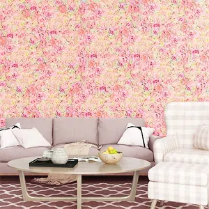 Artificial Rose Flower Wall Panels Backdrop Bouquet Halloween Party Home Decor