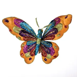 Butterfly Clip Shaped Ornament Multi Colour