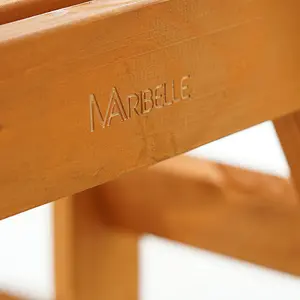 Maribelle 8 Seater Garden Bench - STAINED