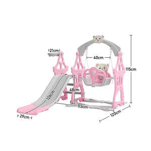 Toddler Swing and Slide Playset for Indoor and Outdoor