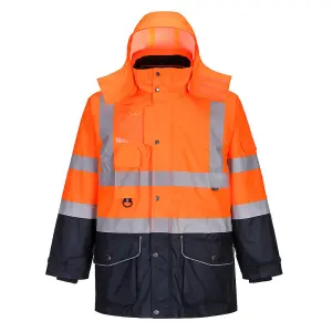 Portwest Hi-Vis 7-in-1 Contrast Traffic Jacket