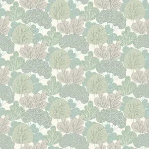 Muriva Green Floral 3D effect Embossed Wallpaper