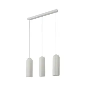 Nordlux Miella 3-Rail Indoor Dining Living Kitchen Hallway Pendant In White (Diam) 10cm